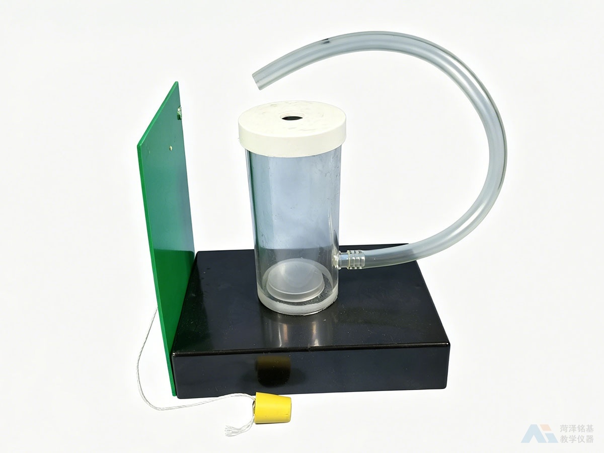 气体做功内能减少演示器 正侧面